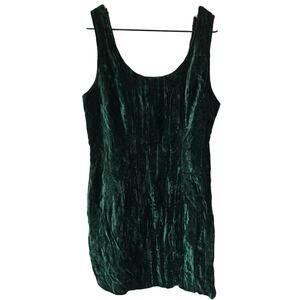 Vintage Y2K Rampage Green Crushed Velvet Bodycon Mini Dress M | 11